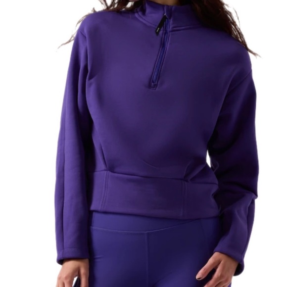 Athleta Tops Athleta Altitude Polartec Half Zip Sweatshirt Poshmark